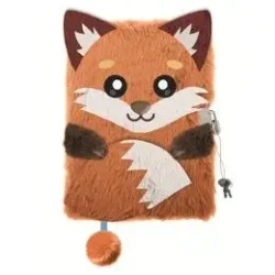 Pamiętnik z kłódką A5/96K 3D włochacz Fox - ST-MAJEWSKI