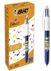 Długopis 4 Colours Message Boss (12szt) - BIC