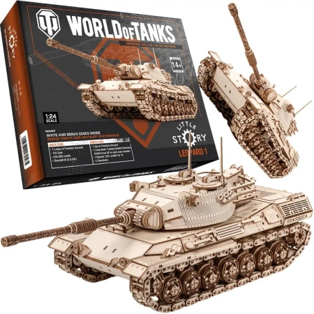 Puzzle drewniane 3D - Leopard 1 - Little Story