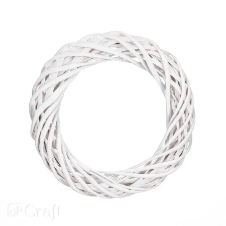 Wianek wiklynowy biały 25cm - Dalprint