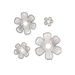 Zestaw wykrojników - Kwiaty 4szt - Dalprint dpCraft