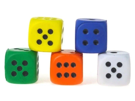 Piłeczka-kostka piankowa 6cm (12szt) - ADAR