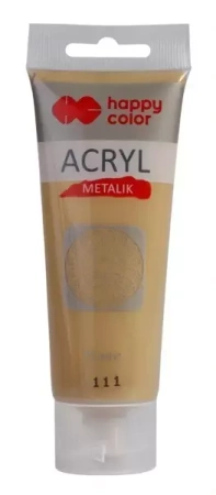 Farba akrylowa 75ml złoto metalik HAPPY COLOR - GDD