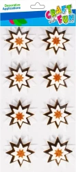 Naklejki BoŻe Narodzenie 3d Gwiazdki Craft with Fun 501766