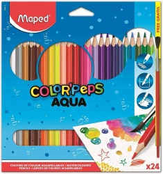 Kredki akwarelowe Colorpeps Aqua 24 kolory - Maped
