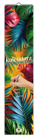 Kalendarz 2026 paskowy wąski do notowania - Pan Kalendarzyk