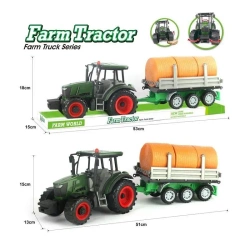Traktor z przyczepą i belkami słomy - TOYS Paweł Wojda