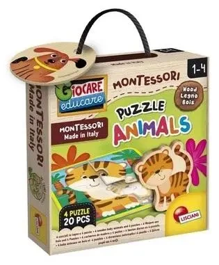 Montessori Baby Puzzle ze zwierzętami - Lisciani