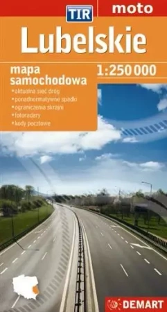 Lubelskie dla zawodowców. TIR. Mapa samochodowa - praca zbiorowa