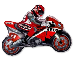 Balon foliowy Motor czerwony 84cm - Godan