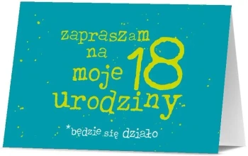 Zaproszenie Urodziny 18 (10szt) - Pan Dragon