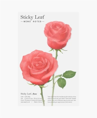 Kartki samoprzylepne Róża czerwona M - Appree