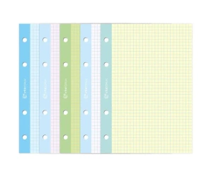 Wkład do segregatora A4/50K kratka kolor (5szt) - INTERDRUK