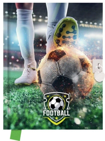 Pamiętnik z kłódką 80 kartek Football - GDD