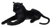 Czarna pantera leżąca 60cm - Dubi