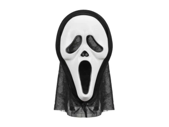 Maska Halloween z kapturem 18x31cm - PartyDeco