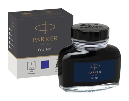 Atrament Quink w butelce niebieski - Parker
