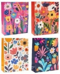 Torebka prezentowa 26x32x10cm Kwiaty MIX - Rozette