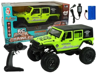 Terenówka 4x4 Rock Crawler 2.4 GHz zielona - Leantoys