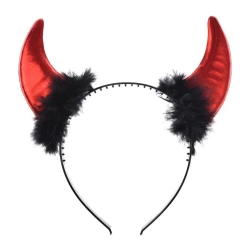 Metalizowane rogi diabła czerwone - Arpex
