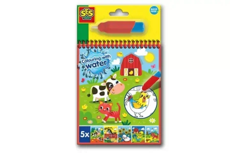 Kolorowanka wodna z pędzelkiem Farma - SES