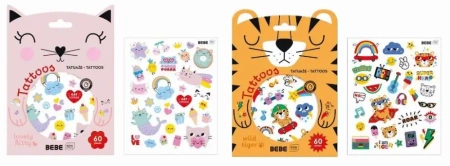 Tatuaże dla dzieci Bebe Friends 60szt - INTERDRUK