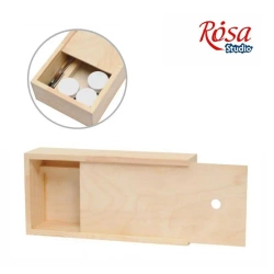 Pudełko drewniane na gwasze 24,3x9,5x5,3cm - Rosa