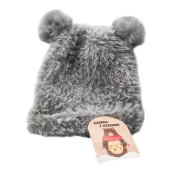 Szara czapka z uszami - MCD