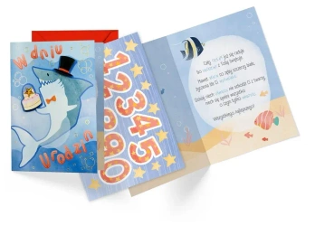 Karnet B6 Urodziny dziecięce (wymienne cyfry) - Kukartka