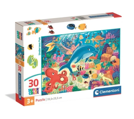 Puzzle 30 Super Kolor Undersea Fun - Clementoni