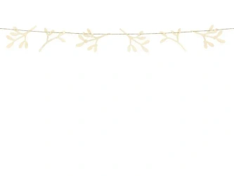 Drewniana girlanda Jemioła 127cm - PartyDeco