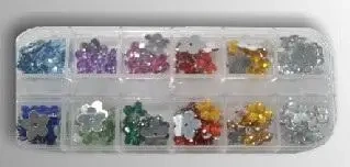 Kwiatki akrylowe 12 kolorów - Galeria Hobby