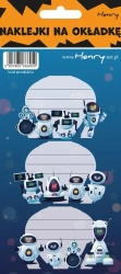 Naklejki na zeszyty - Roboty (12szt) - Henry