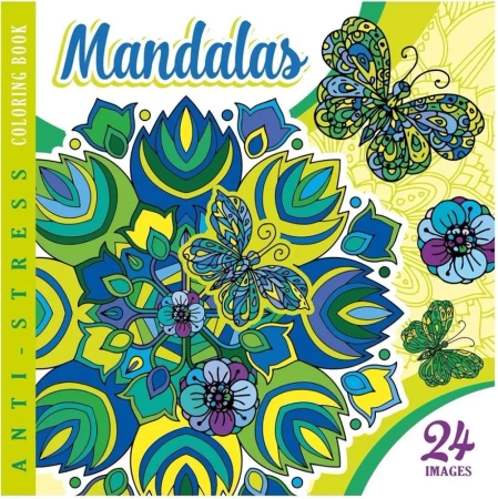 Kolorowanka antystresowa 200x200 12 Mandalas - Fresh