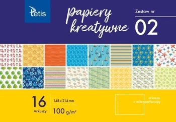 Papiery kreatywne A5/16K zestaw 2 - Tetis