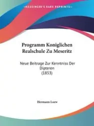 Programm Koniglichen Realschule Zu Meseritz - Loew Hermann