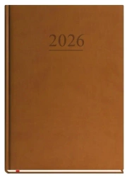 Terminarz 2026 A4 tygodniowy uniwersalny brązowy - praca zbiorowa