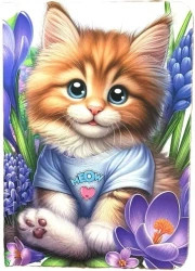 Notatnik ozdobny A6/64K gładki TW Kotek - Fresh