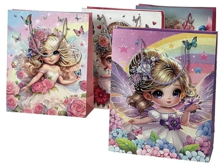 Torebka prezentowa 23x18x10cm MIX - ADAR