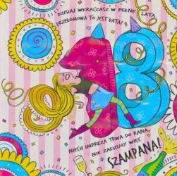 Karnet KW Hologram 18 Różowa - Henry