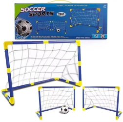 Bramka piłkarska z piłką i pompką 2w1 - Lena