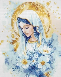 Diamentowa mozaika - Maryja Niebiańska 40x50cm - Ideyka