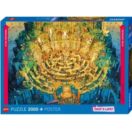 Puzzle 2000 elementów. To jest życie!, Głęboko w dole + plakat