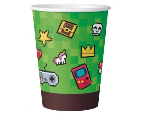 Kubeczki papierowe Game On 6szt - Godan