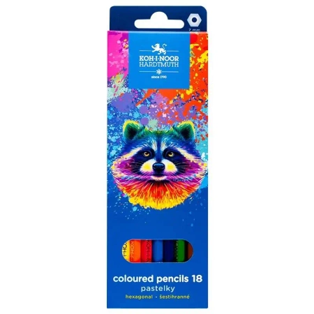 Kredki 3553 Szop 18 kolorów - Koh-I-Noor