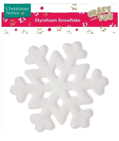 Styropianowy płatek śniegu - Craft with Fun