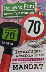 Karnet Urodziny 70 - YEKU