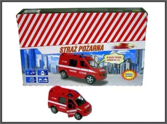 Auto Straż 11cm z głosem p12
