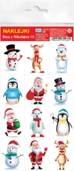 Naklejki. Zima z Mikołajem - Wydawnictwo Jako