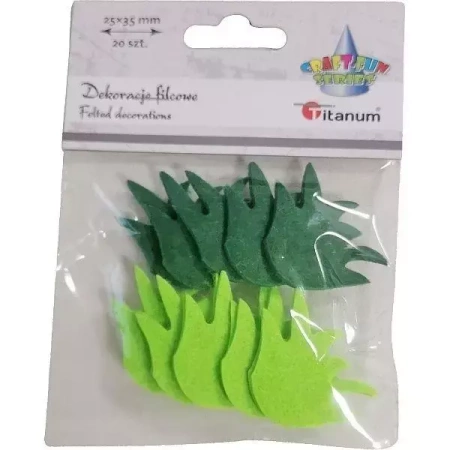 Filcowa trawa 35x25mm mix 20szt - Titanum
